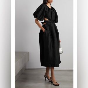 AJE Mimosa Cut Out Linen Dress